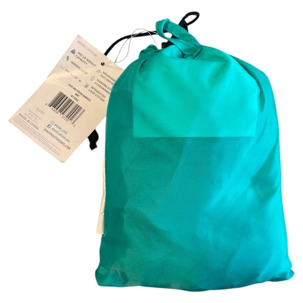 Equip One Person 100% Recycled Nylon Travel Hammock - Picture 2 of 3
